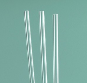 Rigid Clear Plastic Reusable Straw (3 pack)