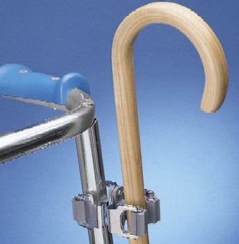 Cane Holder for Walkers, Wheelchairs and Carts