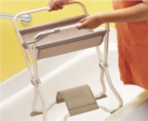 Folding Mesh Shower Seat