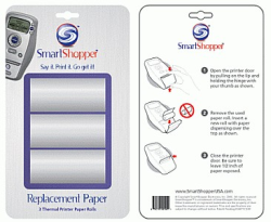 Smart Shopper Replacement Paper Rolls - six rolls