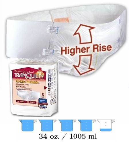 High Rise Bariatric Disposable Brief TQ2192