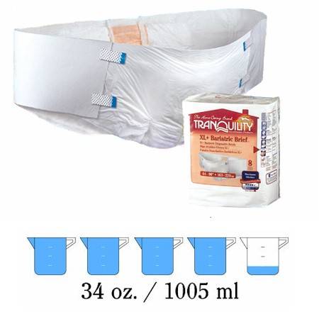 XL Plus Bariatric Disposable  Briefs TQ2190